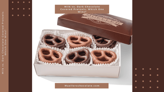 Milk vs. Dark Chocolate Covered Pretzels: Which One Wins? - Mueller Chocolate Co