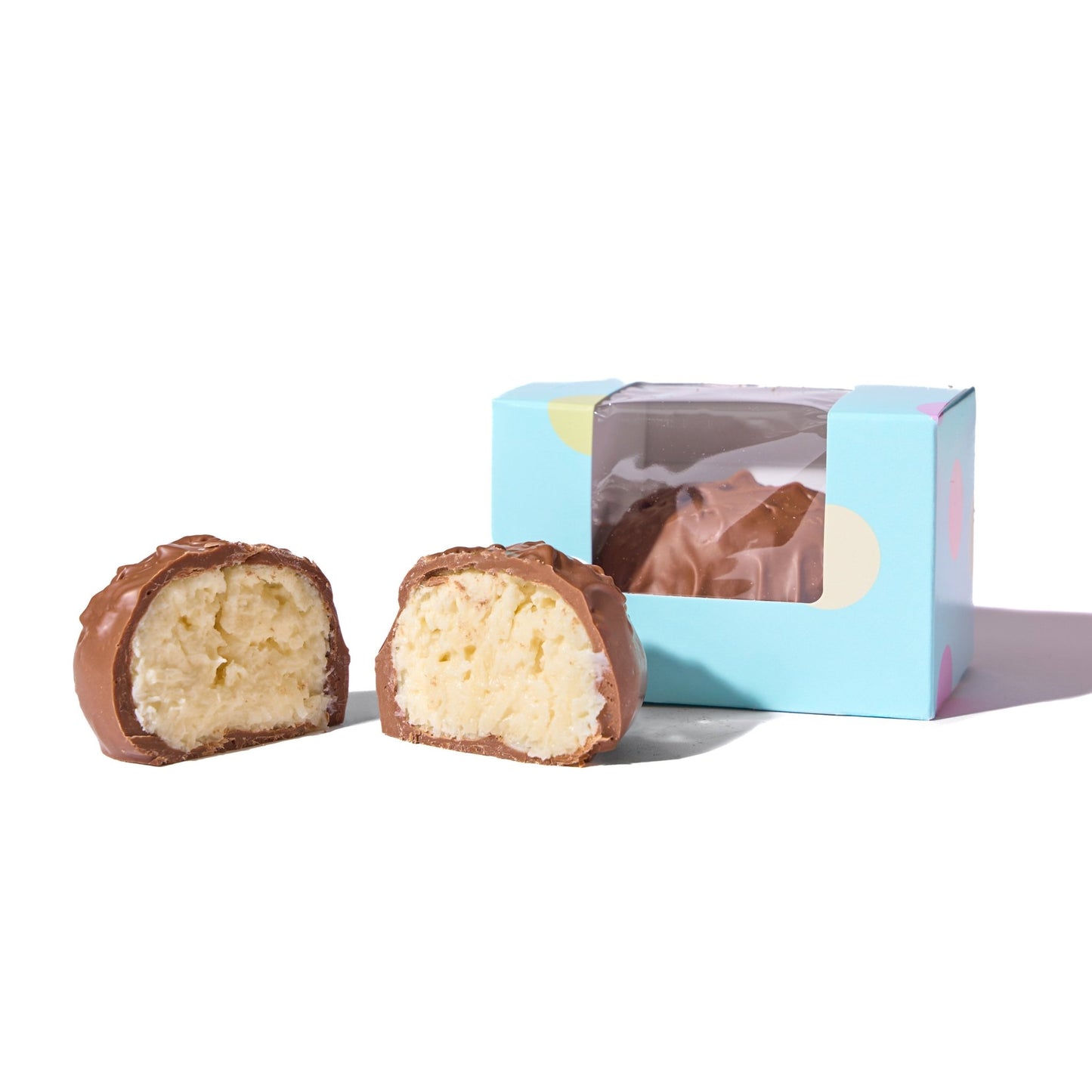 4 Oz Milk Chocolate Coconut Cream Easter Egg - Handmade Chocolate | Mueller Chocolate Co.