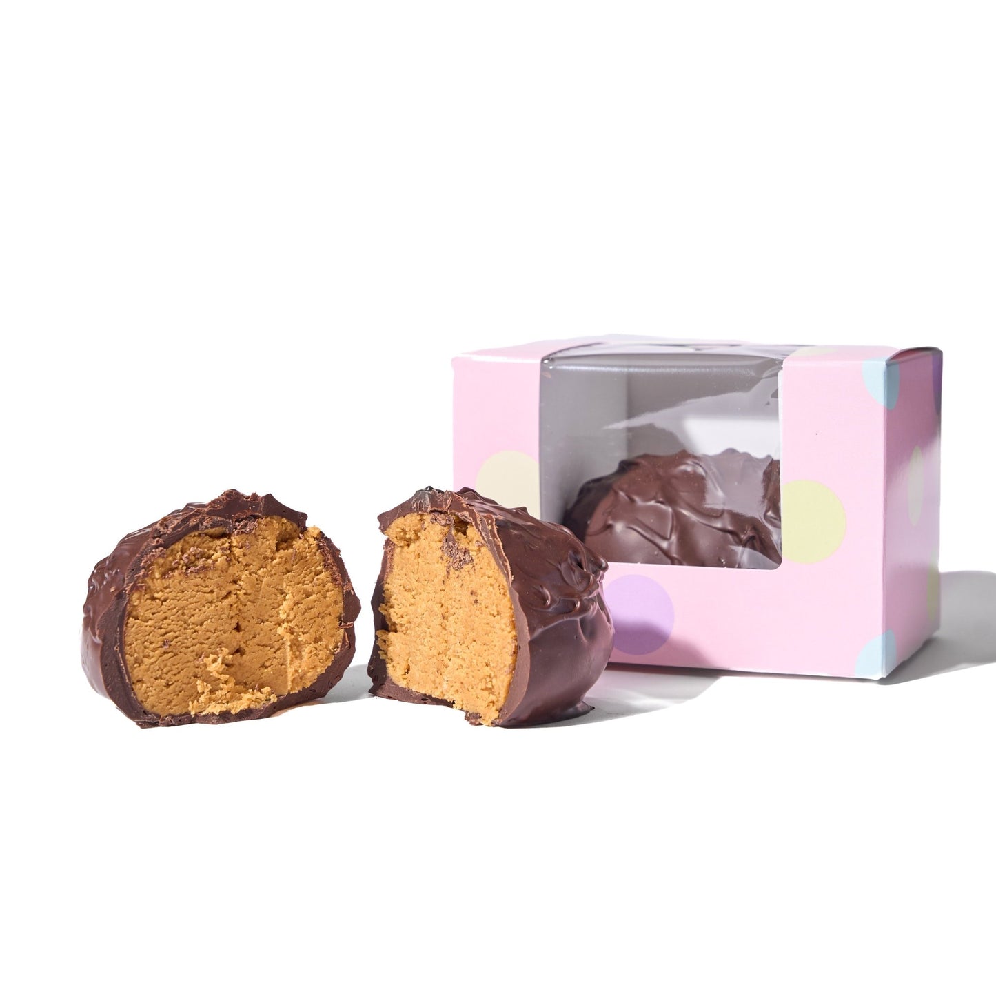 8 oz Dark Chocolate Peanut Butter Easter Egg - Handmade | Mueller Chocolate Co.