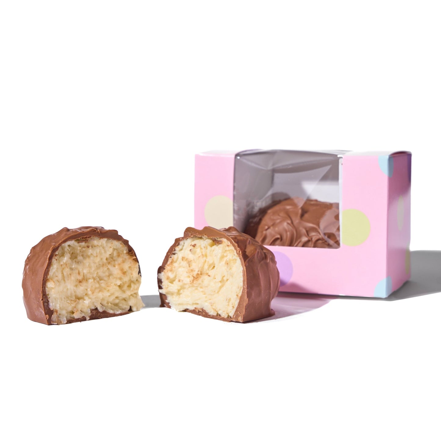 8 Oz Milk Chocolate Coconut Cream Easter Egg - Handmade Chocolate | Mueller Chocolate Co.