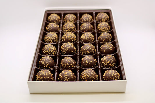 Delight in the Decadence of Mueller's Dark Chocolate Coconut Truffles - Box of 24