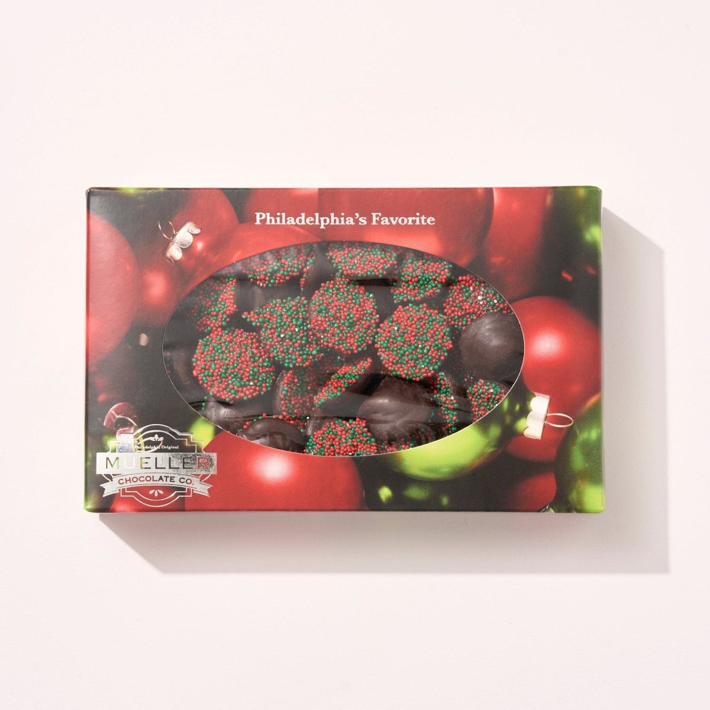 Dark Chocolate Holiday Nonpareils Box - Handmade Gift Box | Mueller Chocolate Co.