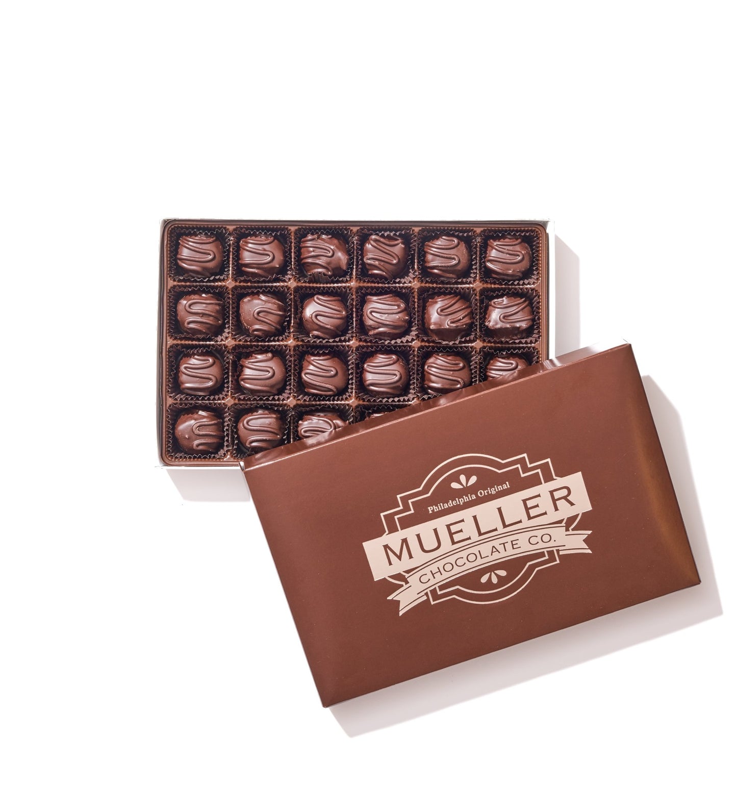 Dark Chocolate Maple Creams Gift Box – 24 Piece - Handmade | Mueller Chocolate Co.