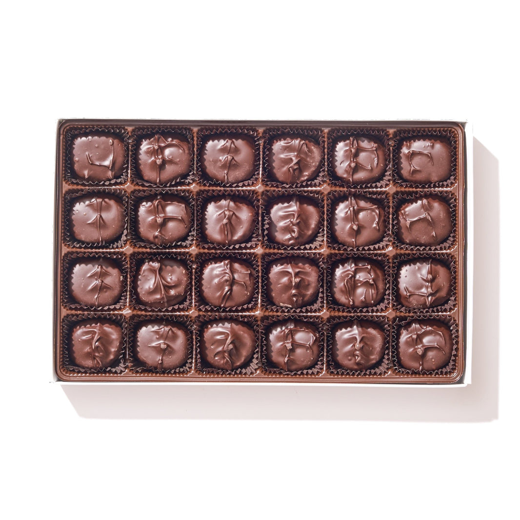 Dark Chocolate Peppermint Creams Gift Box – 24 Piece - Handmade | Mueller Chocolate Co.