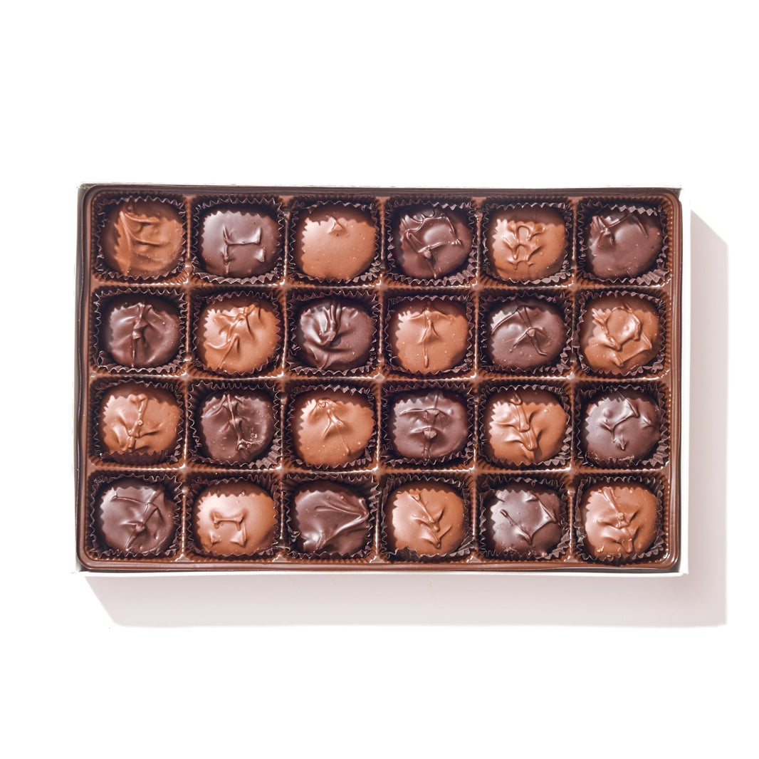 Milk And Dark Peppermint Creams Gift Box – 24 Piece - Handmade | Mueller Chocolate Co.