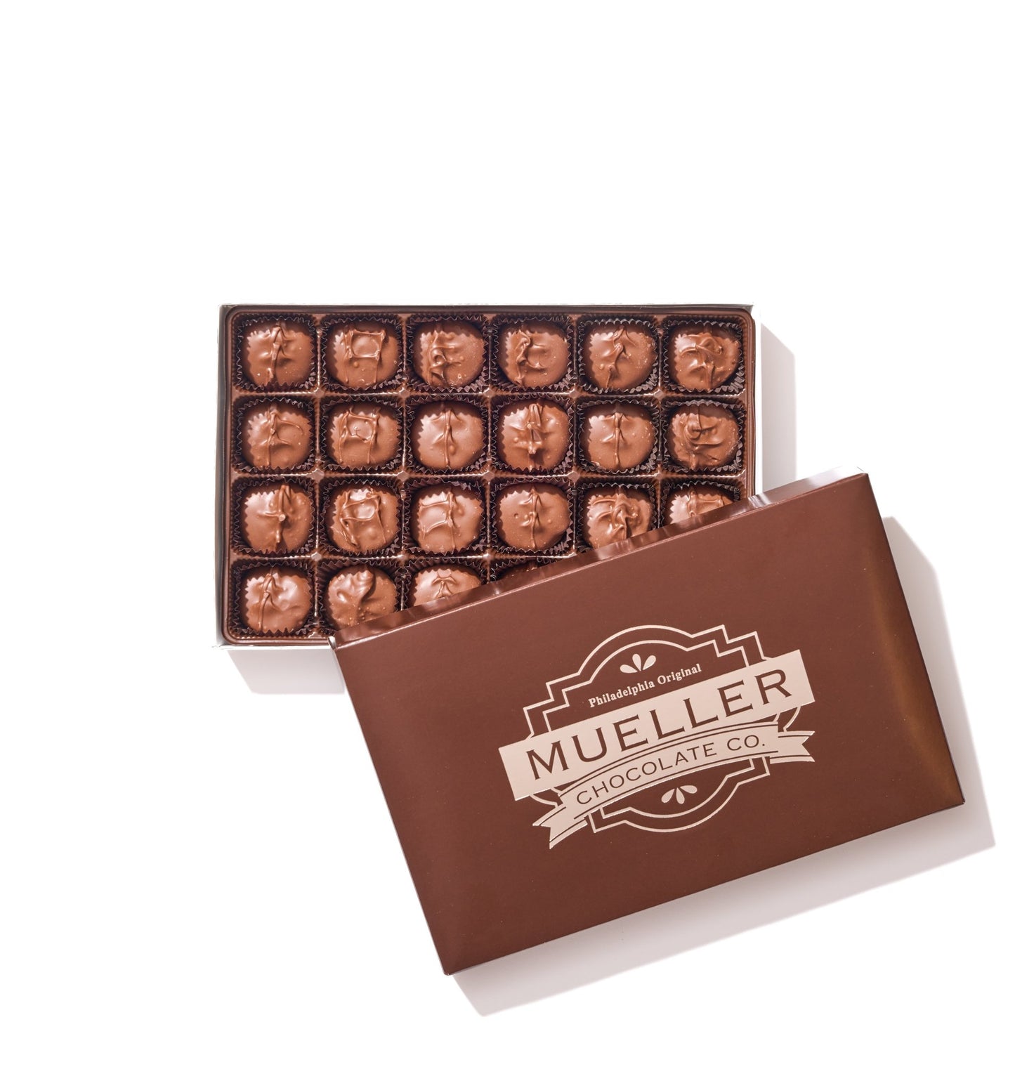 Milk Chocolate Peppermint Creams Gift Box – 24 Piece - Handmade | Mueller Chocolate Co.