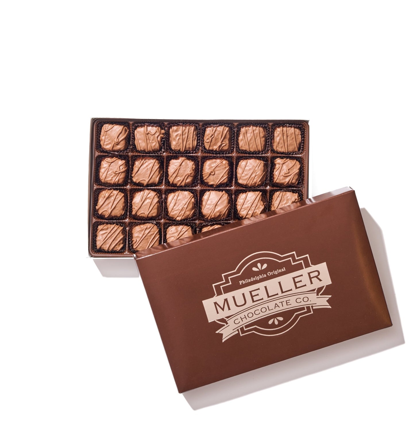 Milk Chocolate Raspberry Jellies Gift Box – 24 Piece - Handmade Chocolate | Mueller Chocolate Co.