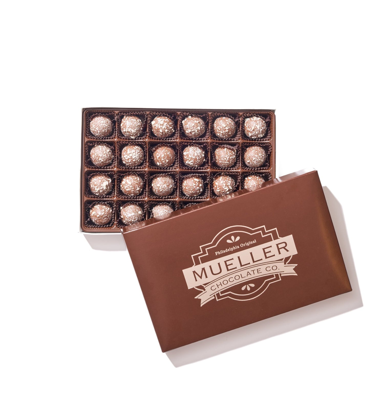 Milk Chocolate Rum Truffle Gift Box – 24 Piece - Handmade Chocolate | Mueller Chocolate Co.