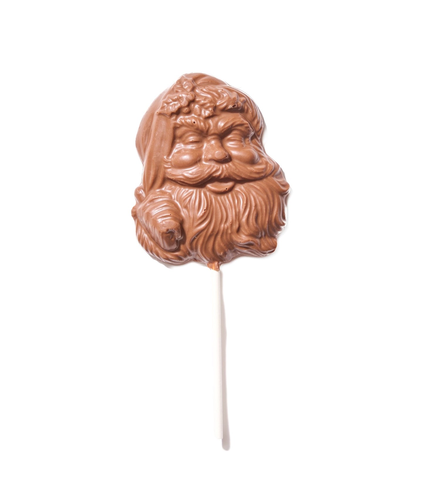 Milk Chocolate Santa Pop - Handmade Chocolate | Mueller Chocolate Co.