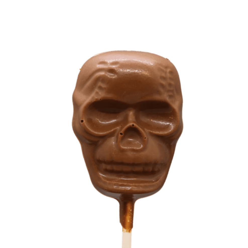 Milk Chocolate Skull Pop - Handmade Chocolate | Mueller Chocolate Co.