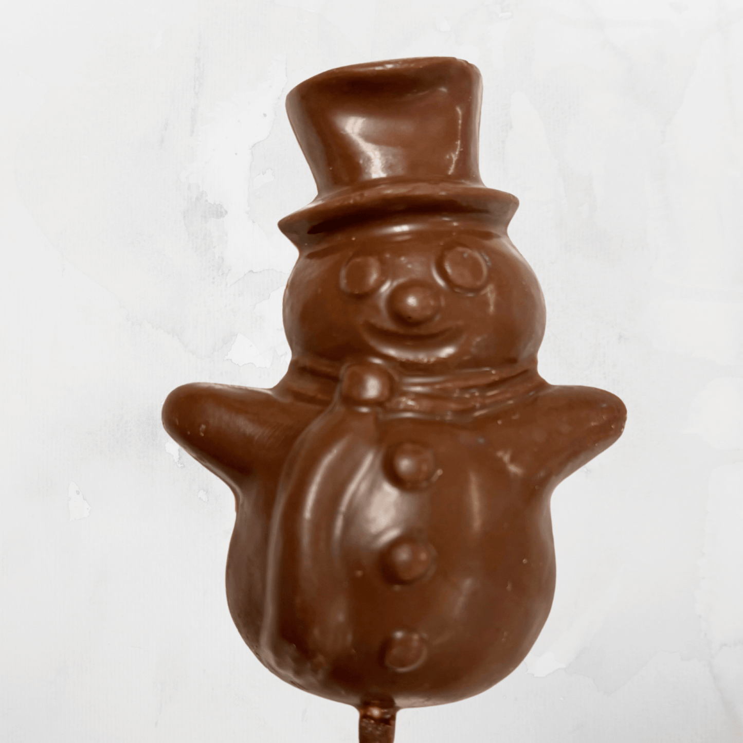 Milk Chocolate Snowman Pop - Handmade Chocolate | Mueller Chocolate Co.