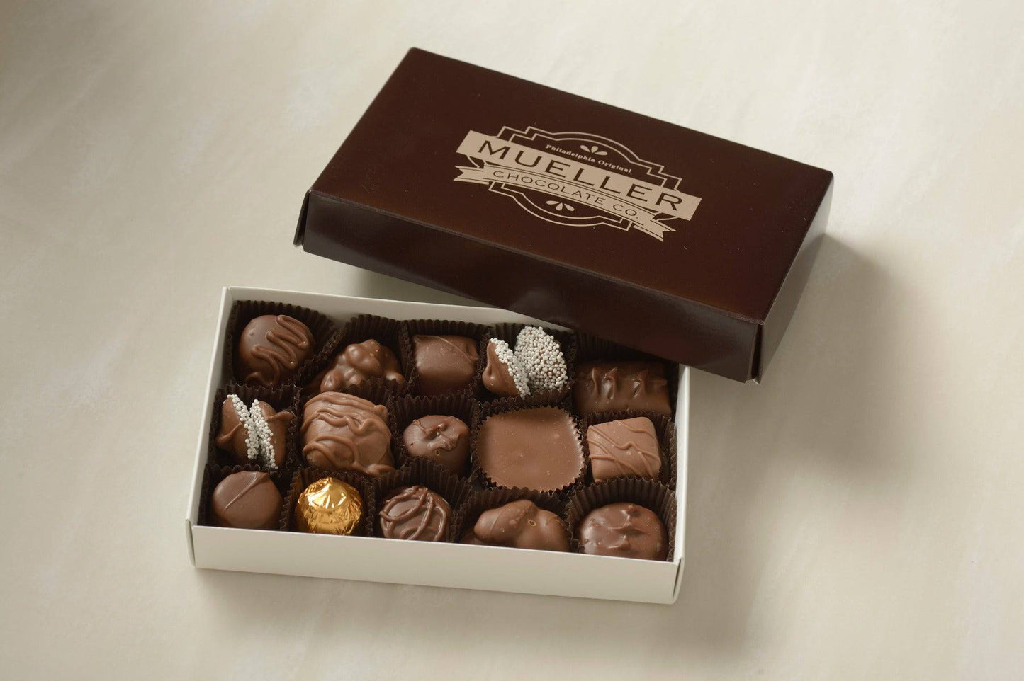 Small Assorted Milk Chocolates Gift Box - Handmade Gift Box | Mueller Chocolate Co.