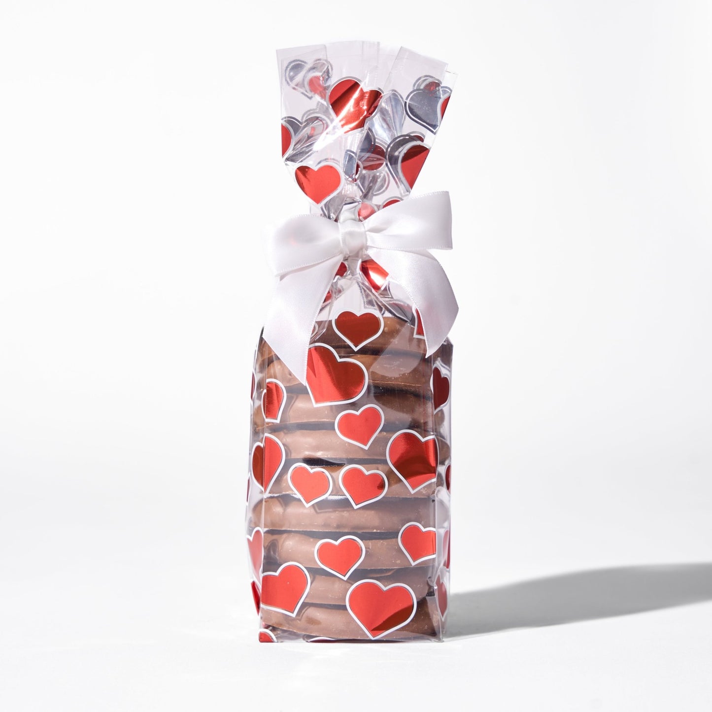 Valentine Milk Chocolate Pretzel Heart Bag - Handmade Chocolate | Mueller Chocolate Co.