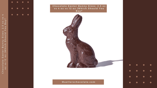Chocolate Easter Bunny Sizes: 2.5 oz vs 4 oz vs 12 oz (Which Should You Buy?) - Mueller Chocolate Co