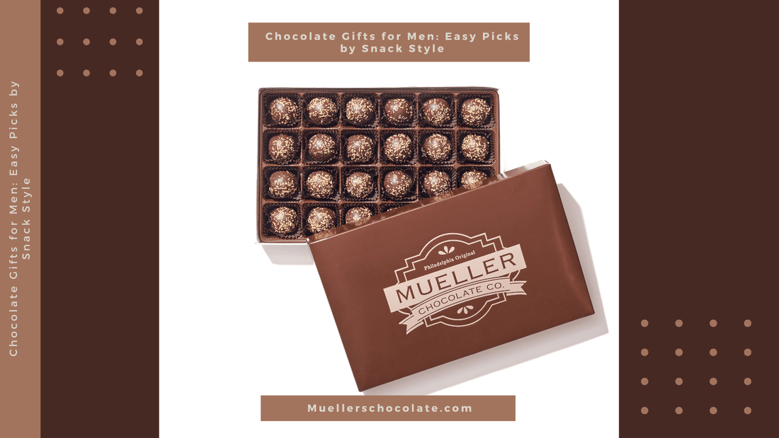 Chocolate Gifts for Men (No Guessing, Just Good Chocolate) - Mueller Chocolate Co