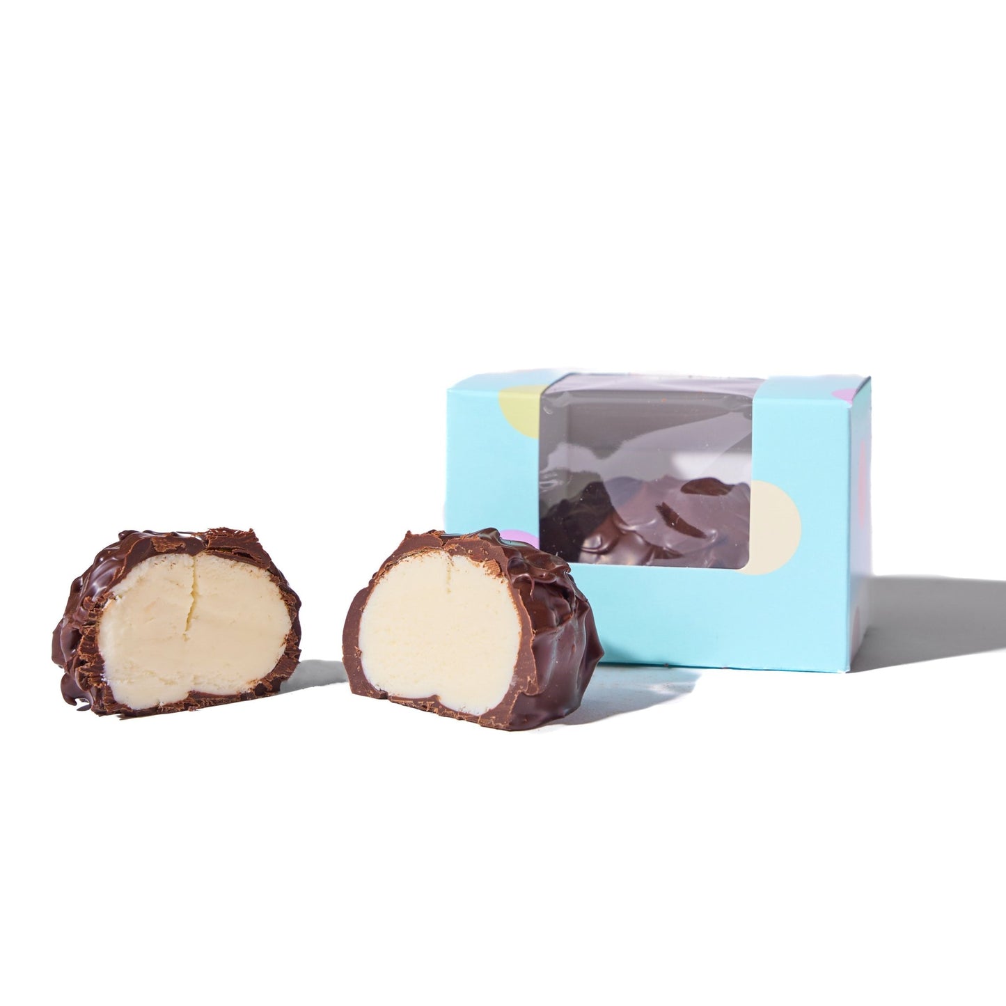 4 oz Dark Chocolate Vanilla Cream Easter Egg - Handmade | Mueller Chocolate Co.