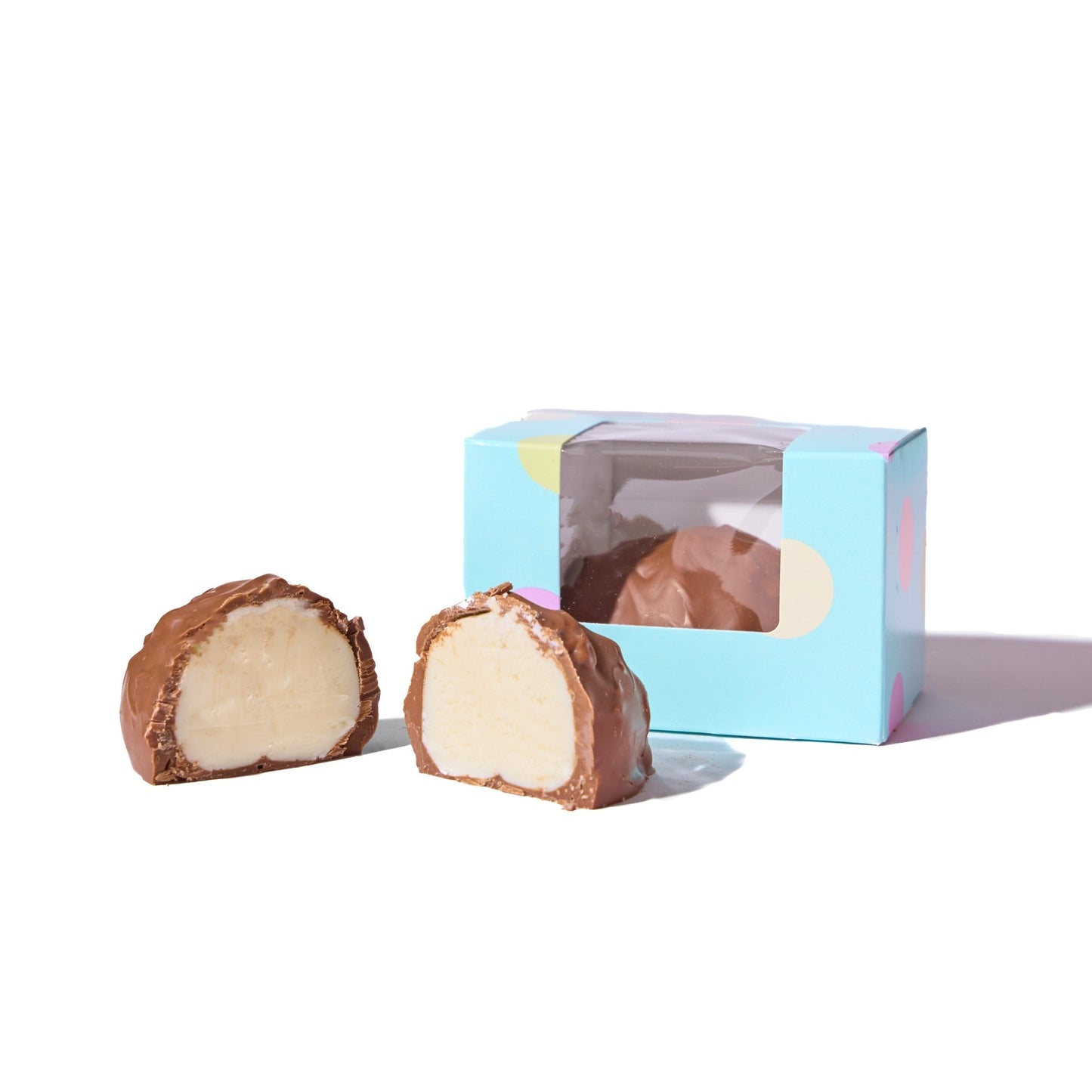 4 oz Milk Chocolate Vanilla Cream Easter Egg - Handmade | Mueller Chocolate Co.