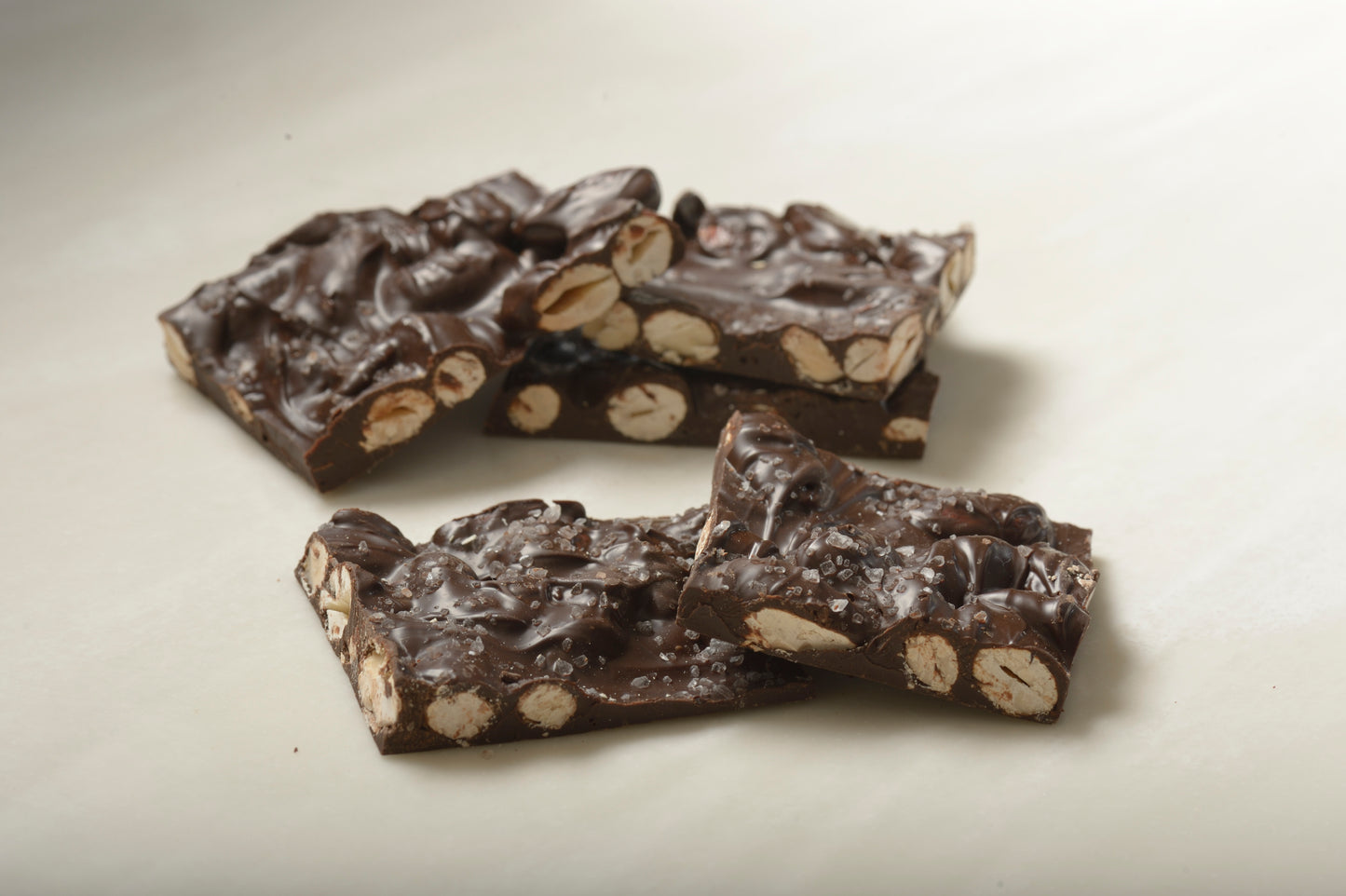 Sea Salt Dark Chocolate Almond Bark | Mueller Chocolate Co.
