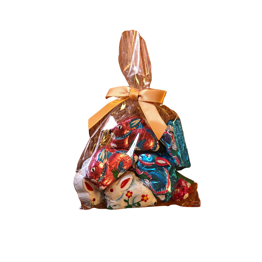 Milk Chocolate Foiled Bunnies Gift Bag | Mueller Chocolate Co