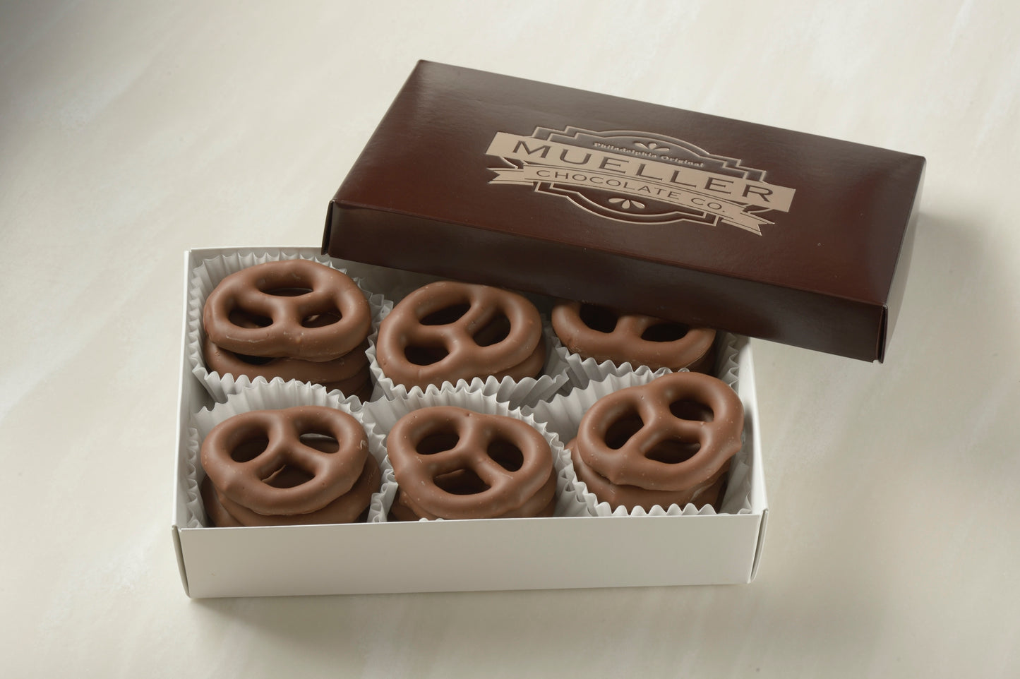 Gourmet Milk Chocolate Covered Pretzels | Mueller Chocolate Co