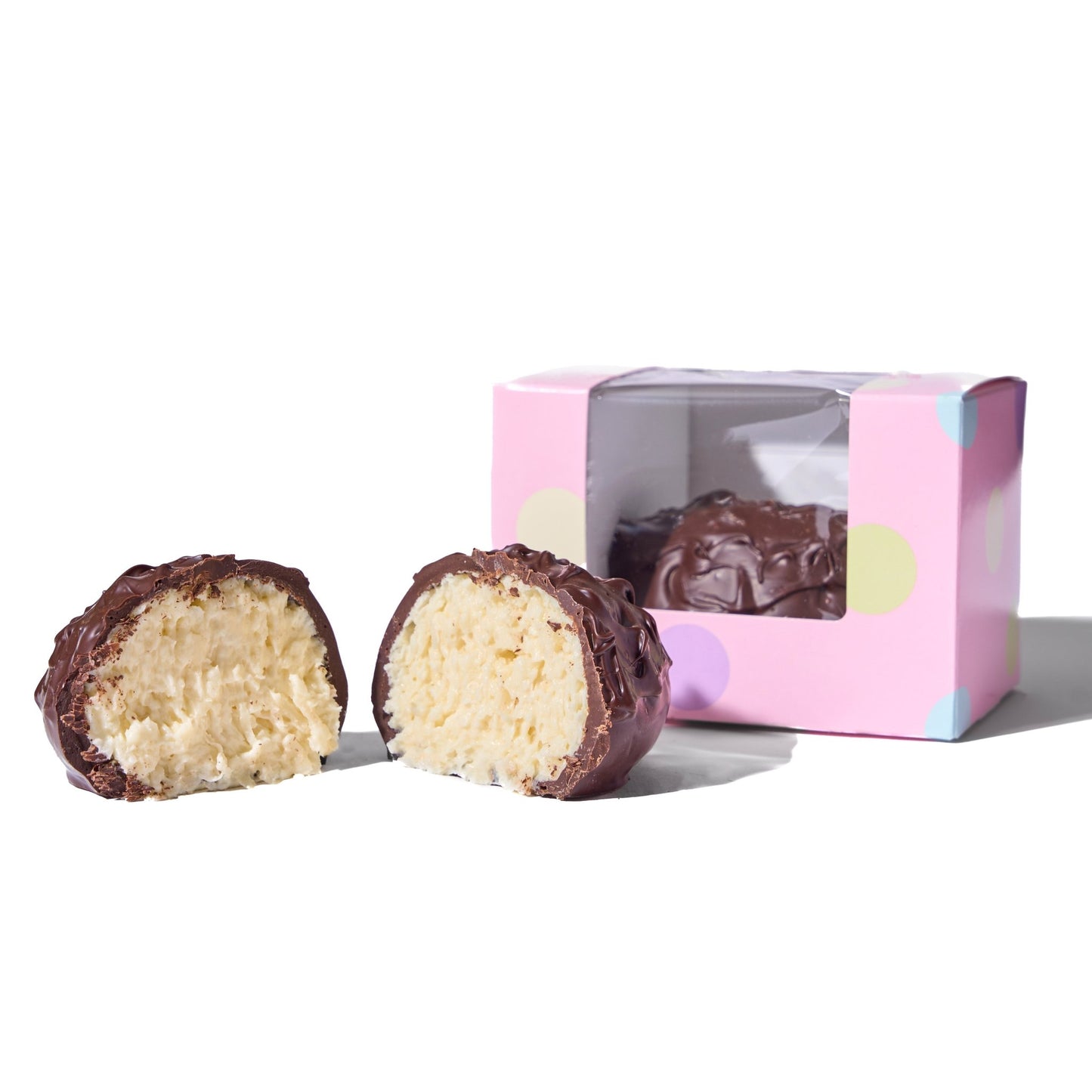 8 Oz Dark Chocolate Coconut Cream Easter Egg - Handmade Chocolate | Mueller Chocolate Co.