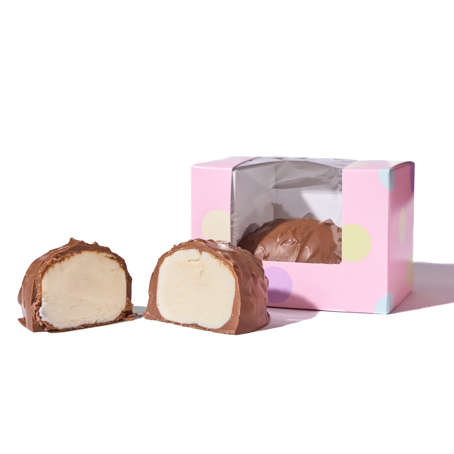 8 oz Milk Chocolate Vanilla Cream Easter Egg - Handmade | Mueller Chocolate Co.