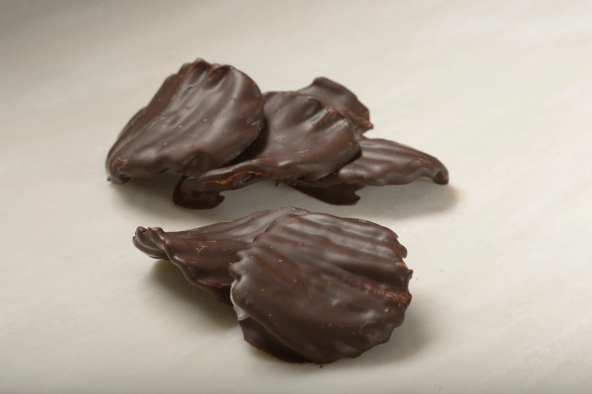 Dark Chocolate Covered Potato Chips - Hand-dipped in gourmet dark chocolate. Featured on Good Morning America.
