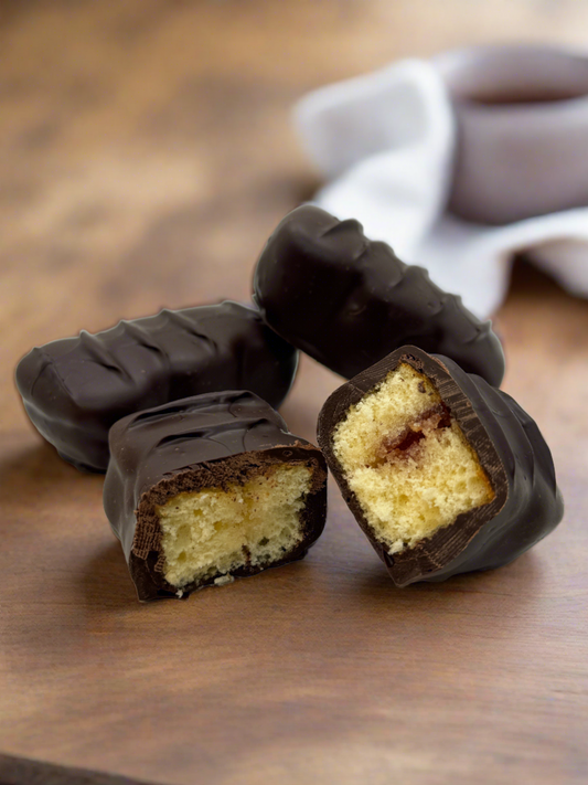 Dark Chocolate Jelly Krimpets at Mueller Chocolate Co