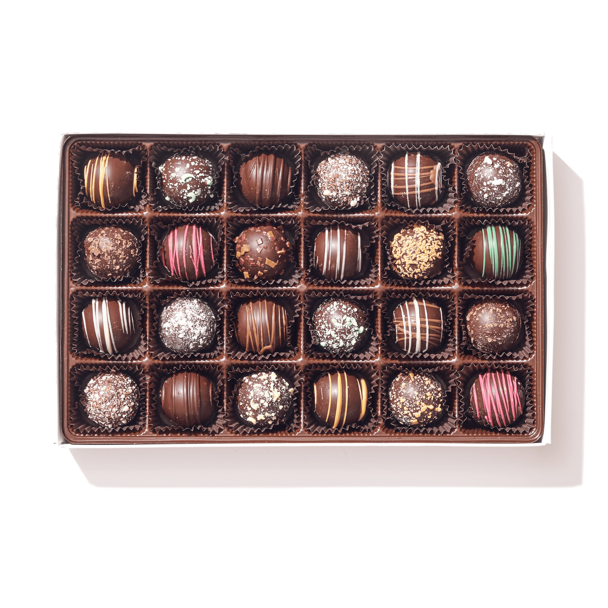Assorted Chocolate Truffle Gift Box – 24 Piece - Handmade Gift Box | Mueller Chocolate Co.