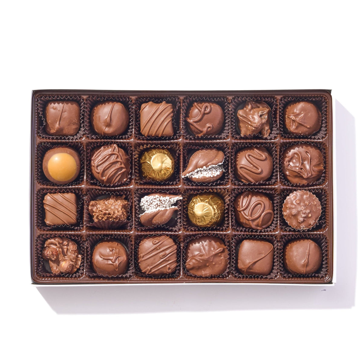 Assorted Milk Chocolates (24pc) - Handmade Gift Box | Mueller Chocolate Co.