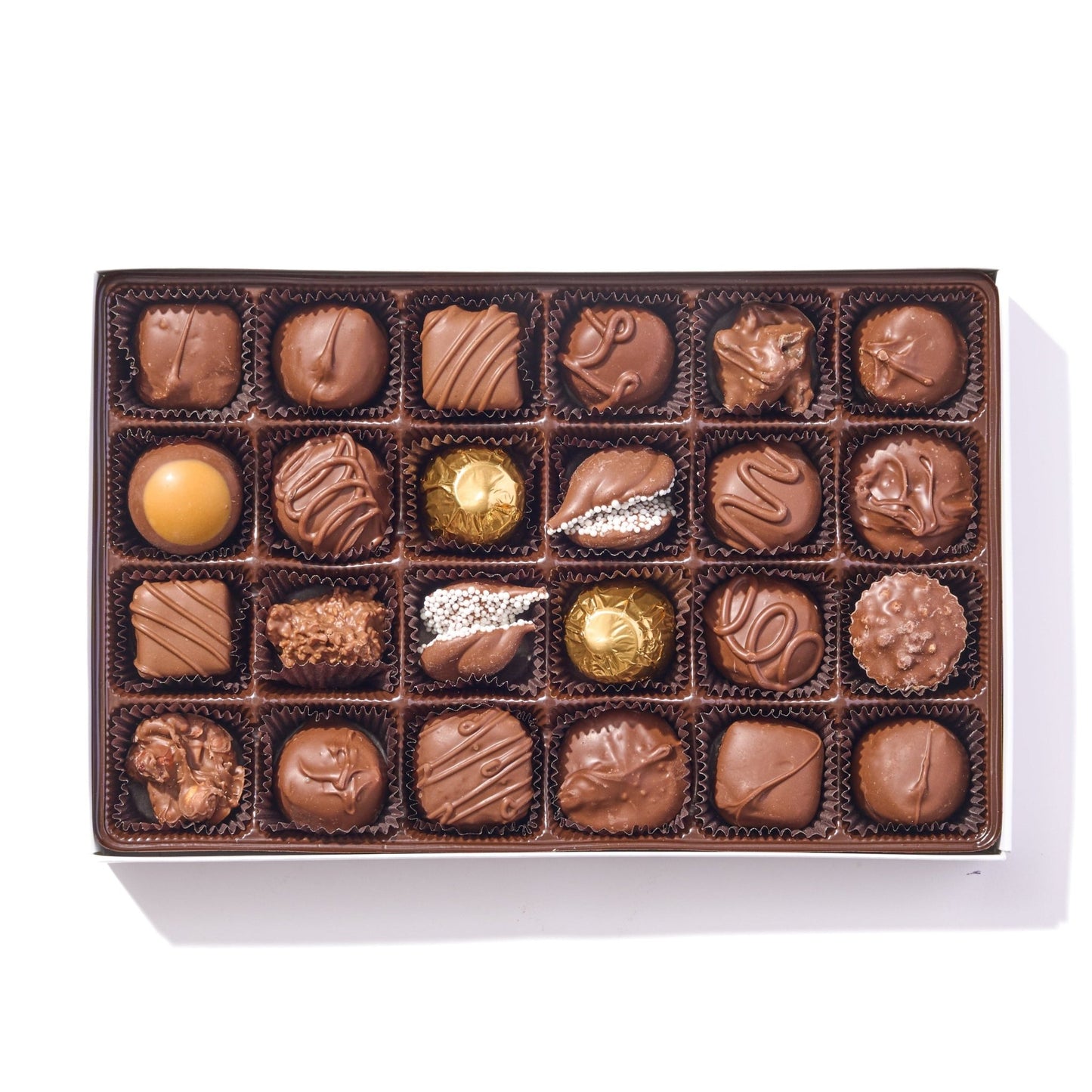 Assorted Milk Chocolates (24pc) - Handmade Gift Box | Mueller Chocolate Co.