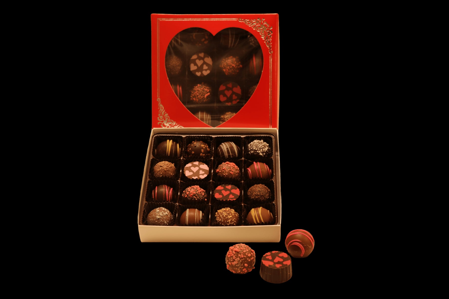 Assorted Truffle Valentine Window Box - Handmade Gift Box | Mueller Chocolate Co.