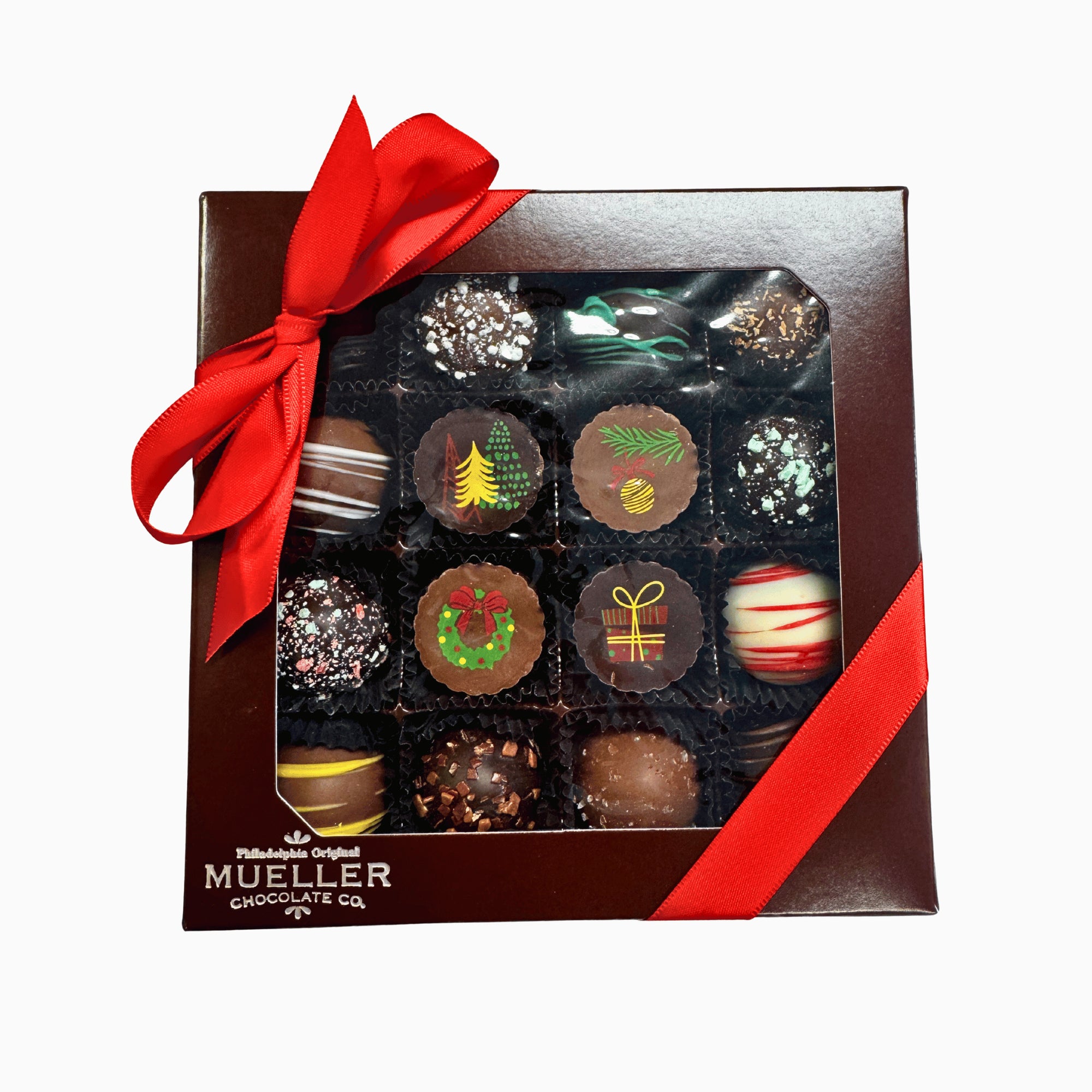 Christmas Truffle Gift Box - Handmade Gift Box | Mueller Chocolate Co.