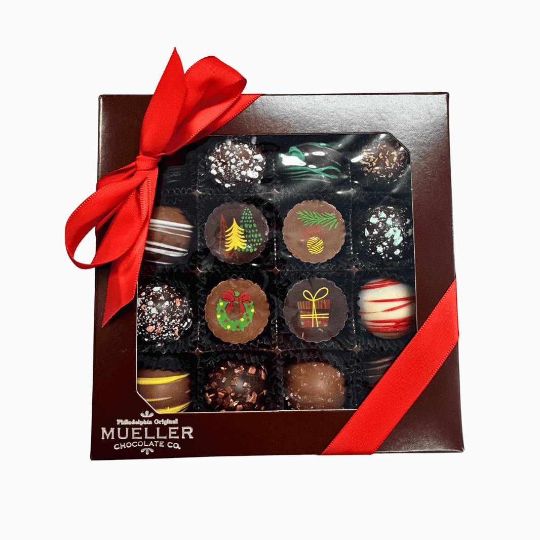 Christmas Truffle Gift Box - Handmade Gift Box | Mueller Chocolate Co.