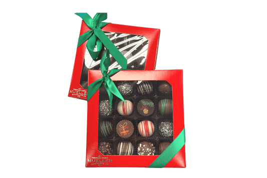 Christmas Truffle Gift Box - Handmade Gift Box | Mueller Chocolate Co.