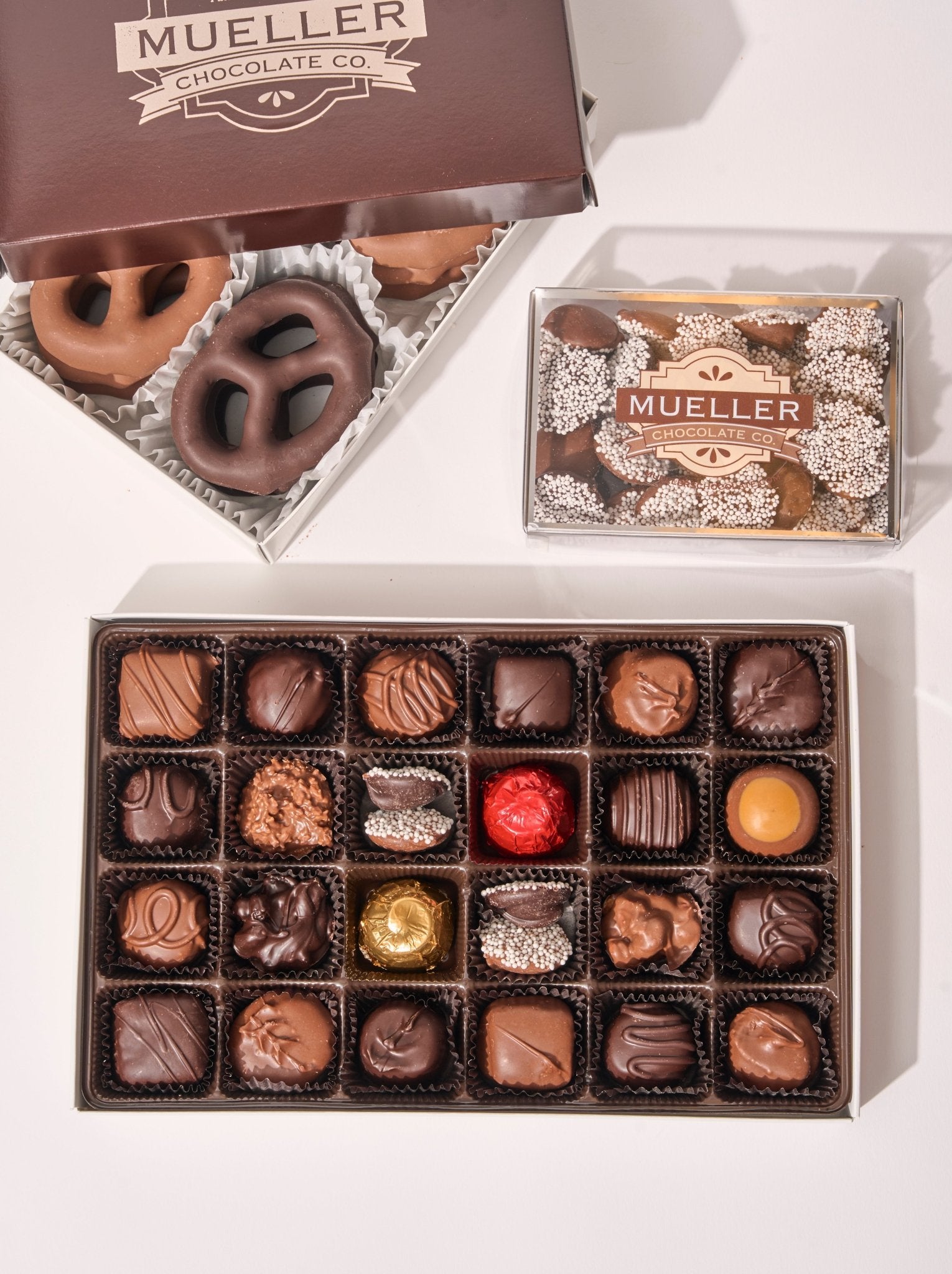 Classic Chocolate Gift Tower - Handmade Gift Box | Mueller Chocolate Co.