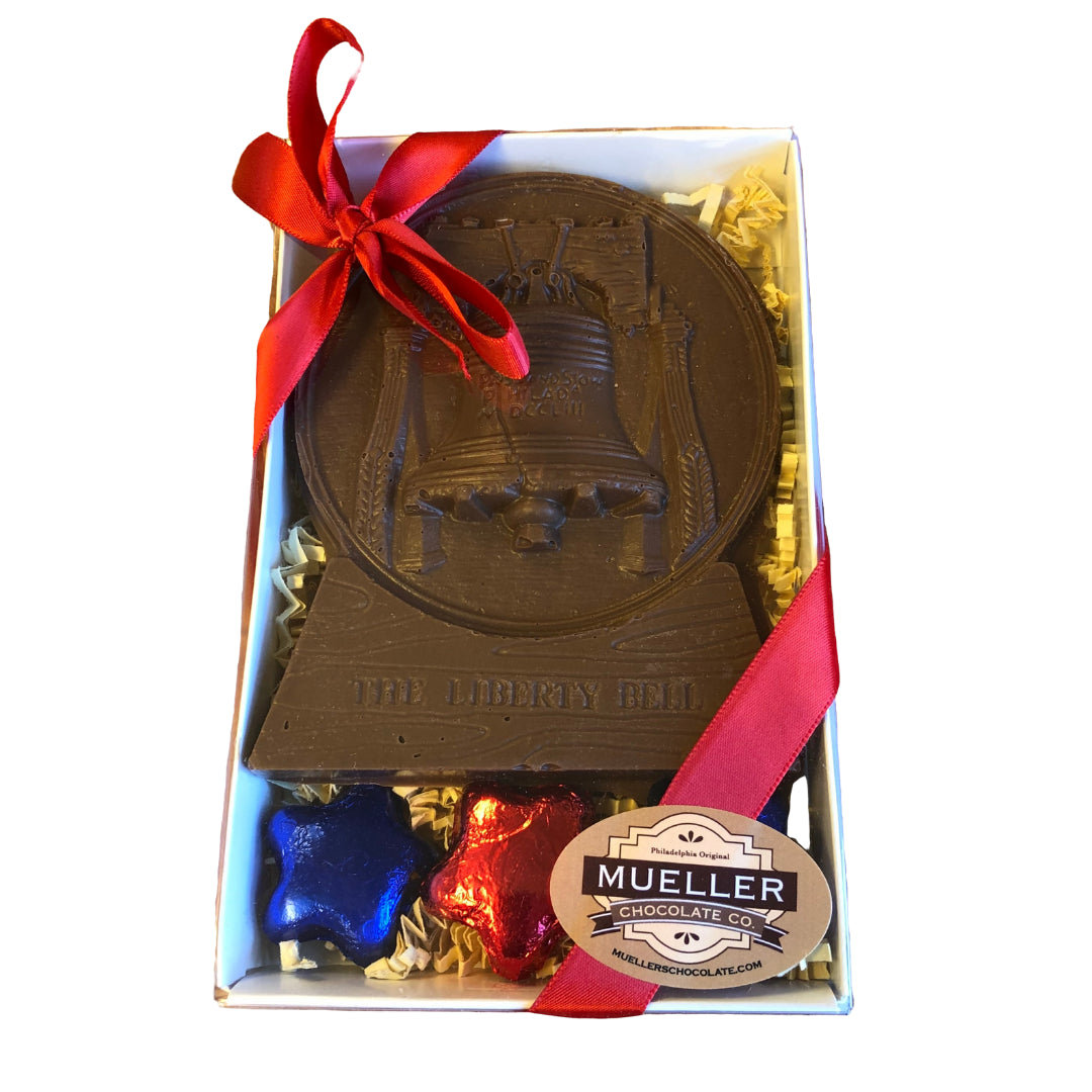Liberty Bell Chocolate Plaque Hand Made by Mueller Chocolate co in Philadelphia