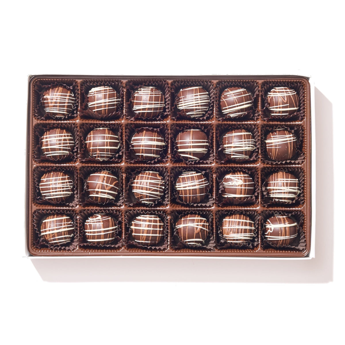 Dark Chocolate Caramel Truffle Gift Box – 24 Piece - Handmade Chocolate | Mueller Chocolate Co.