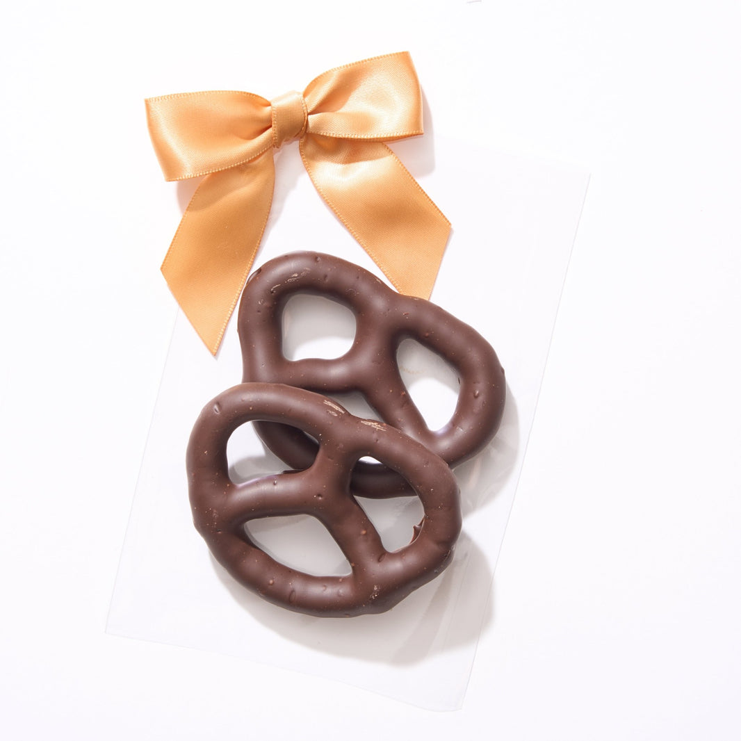 Dark Chocolate Covered Pretzel Favor Pack (20 - Count) - Handmade | Mueller Chocolate Co.
