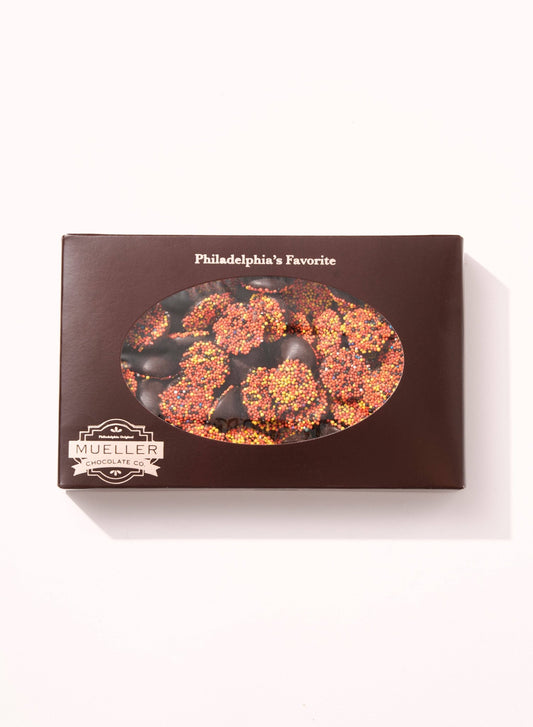 Dark Chocolate Fall Nonpareils - Handmade | Mueller Chocolate Co.