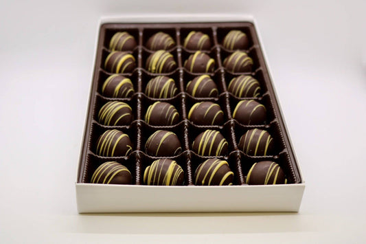 Dark Chocolate Hazelnut Truffles - Handmade Chocolate | Mueller Chocolate Co.