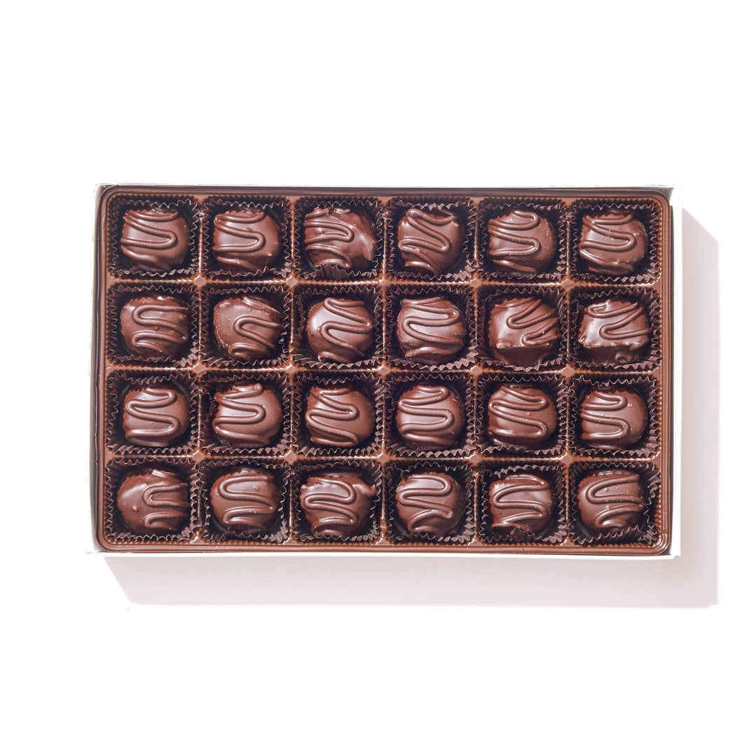 Dark Chocolate Maple Creams Gift Box – 24 Piece - Handmade | Mueller Chocolate Co.