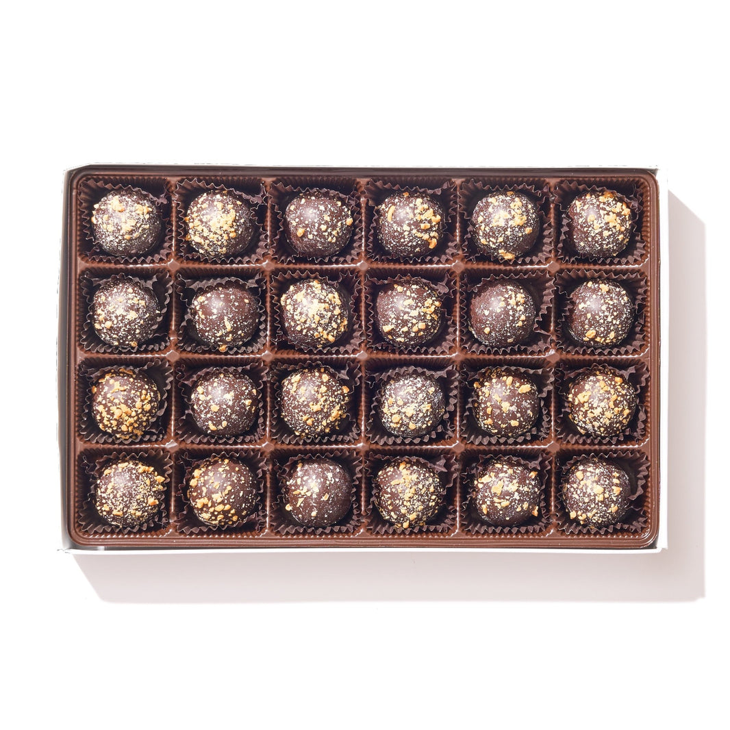 Dark Chocolate Orange Truffle Gift Box – 24 Piece - Handmade | Mueller Chocolate Co.