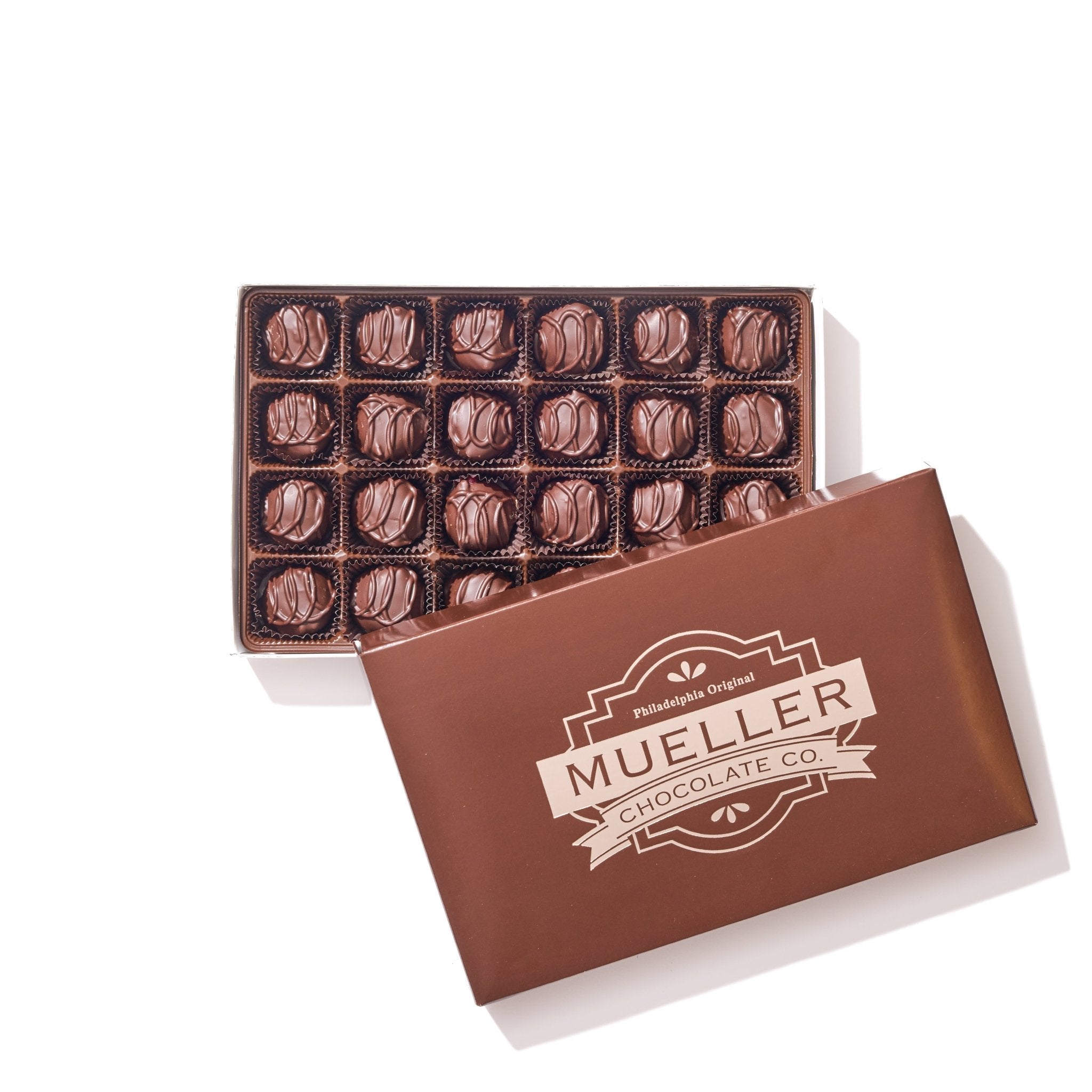 Dark Chocolate Raspberry Creams Gift Box – 24 Piece