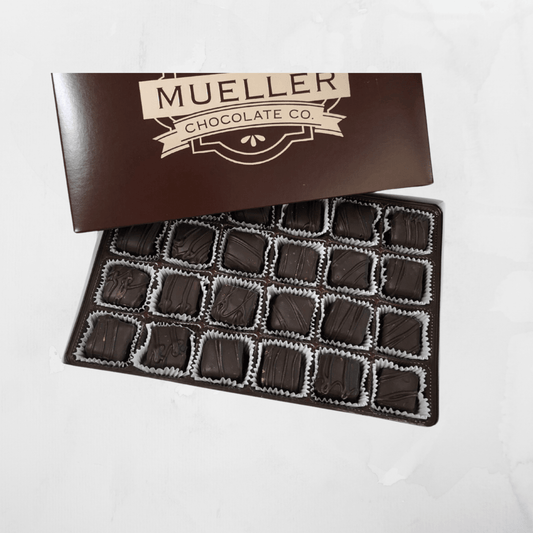 Dark Chocolate Raspberry Jellies - Handmade Chocolate | Mueller Chocolate Co.