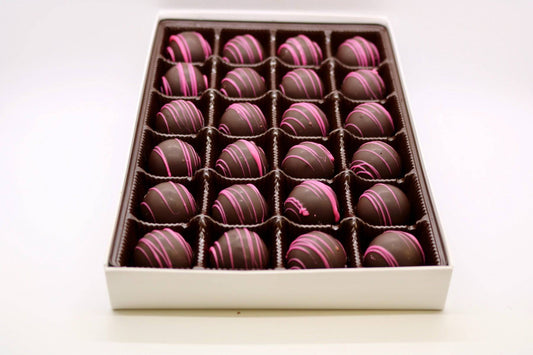 Dark Chocolate Raspberry Truffles - Handmade Chocolate | Mueller Chocolate Co.