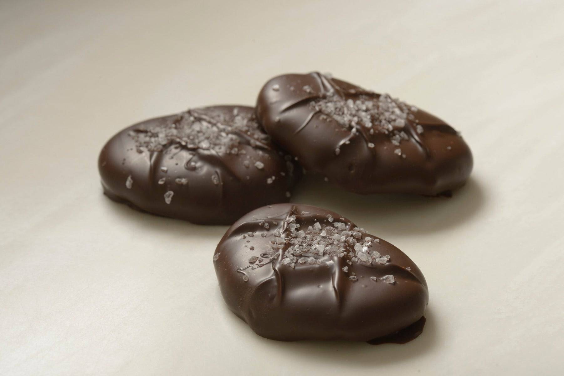 Dark Chocolate Sea Salt Caramel Pretzels – 12 Pack - Handmade Chocolate | Mueller Chocolate Co.