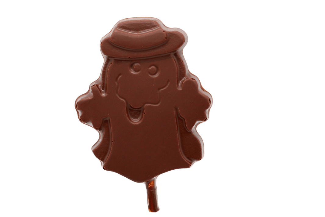 Dark Chocolate Silly Halloween Ghost - Pack of 6 - Handmade Chocolate | Mueller Chocolate Co.
