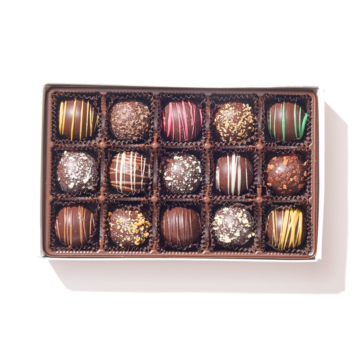 Dark Chocolate Truffle Gift Box – 15 Piece - Handmade | Mueller Chocolate Co.