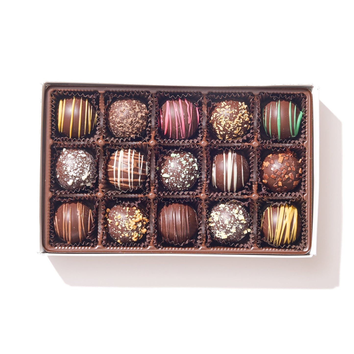 Dark Chocolate Truffle Gift Box – 15 Piece - Handmade | Mueller Chocolate Co.